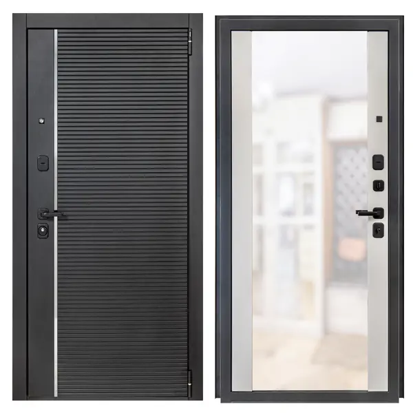 Дверь входная металлическая Порта Р-3 88x205 см правая серая дверь входная металлическая s 2 герда 98x205 см правая бьянка