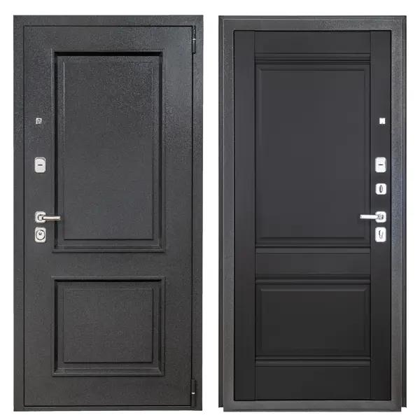 Дверь входная металлическая Порта 88x205 см правая черная дверь входная металлическая порта 88x205 см левая букле графит