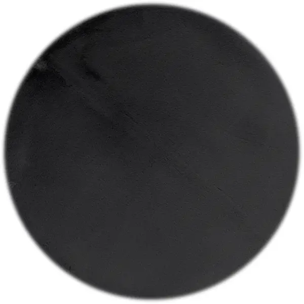 фото Ковер полиэстер bingo круглый ø80 см цвет темно-серый без бренда