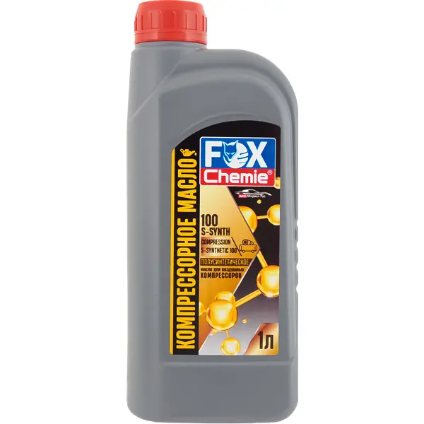 Масло для компрессора Fox Chemie LMF70, 1 л компрессорное масло mobil rarus 827 1 литр