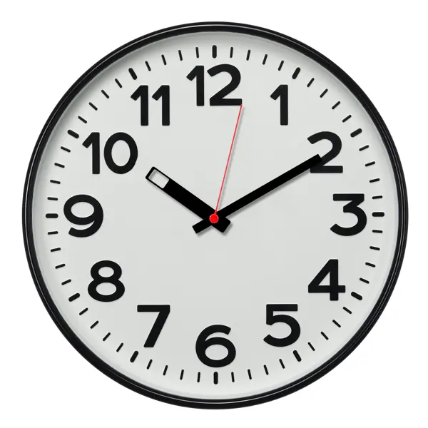 Часы настенные «Чёрно-белая классика», цвет чёрный/белый, диаметр 30 см комплект troykatime механизм и стрелки 602