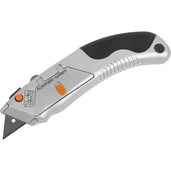 Нож Dexter трапециевидный с изогнутой ручкой 19 мм лезвие трапециевидное dexter 316 00465 19 мм 5 шт