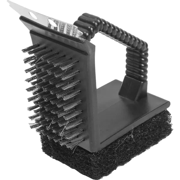 Щетка для чистки гриля сталь/пластик черный щетка для чистки ножей vikan