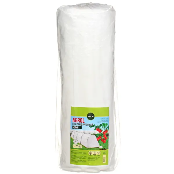 Спанбонд рулон 60 г/м² 3.2x40м цвет белый пакет для завтраков 80 шт 17х28 см 1 л 8 мкм рулон grifon 101 051