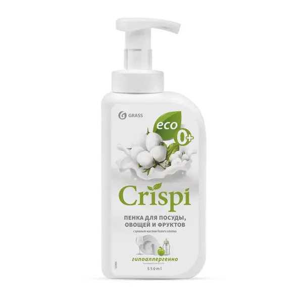 Средство для мытья посуды Grass Crispi «Пенка» 550 мл средство для мытья полов grass floor wash 1 л