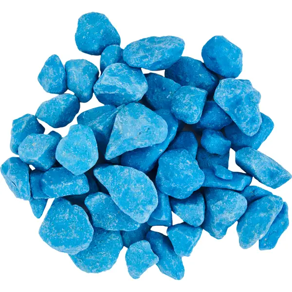 Камень окрашенный фракция 10-20 мм №1 синий 20 кг