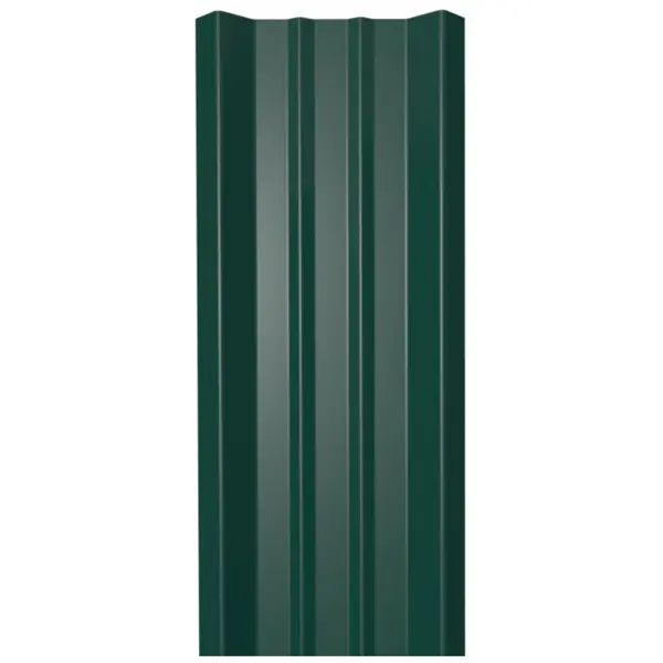 фото Штакетник-м 69мм 1.5 м двухсторонний зеленый без бренда