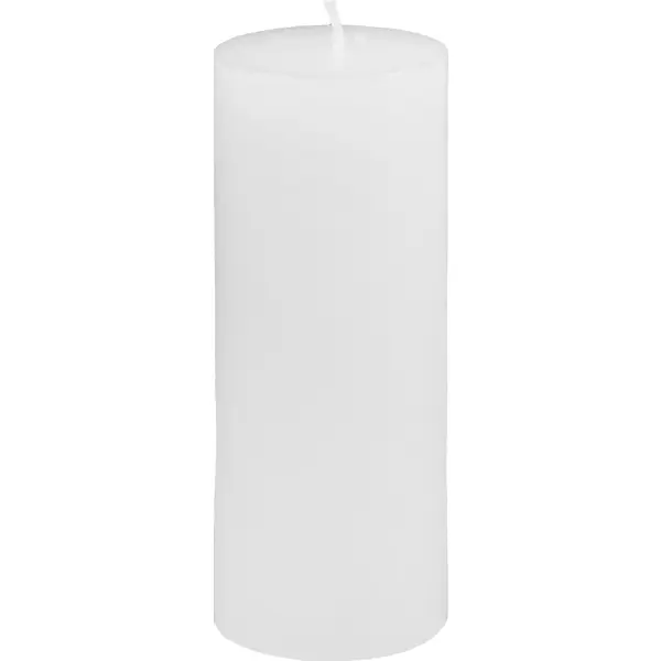 Свеча столбик Рустик белая 11 см свеча шар рустик 6 см тёмно зелёный