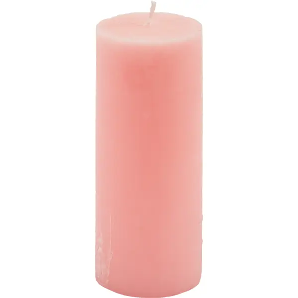 Свеча-столбик Рустик 60x160 мм цвет розовый свеча столбик меланж 7x13 см аромат яблоко корица