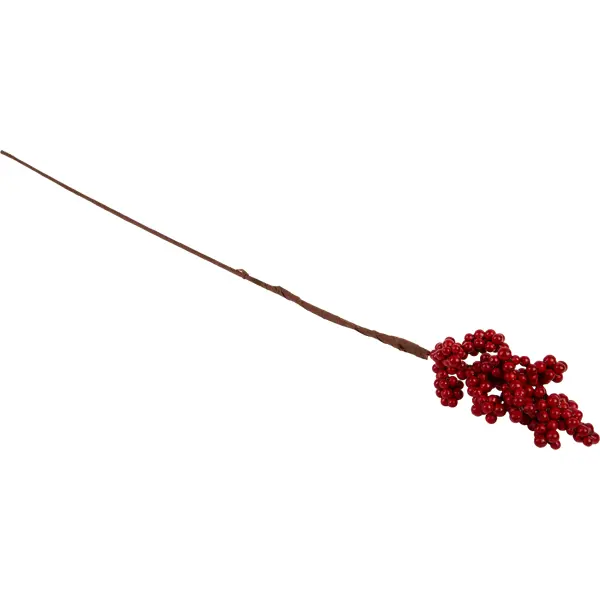 Штекер декоративный Ягоды пластик красный 10x60 см штекер декоративный яблоко пластик красный 10x60 см