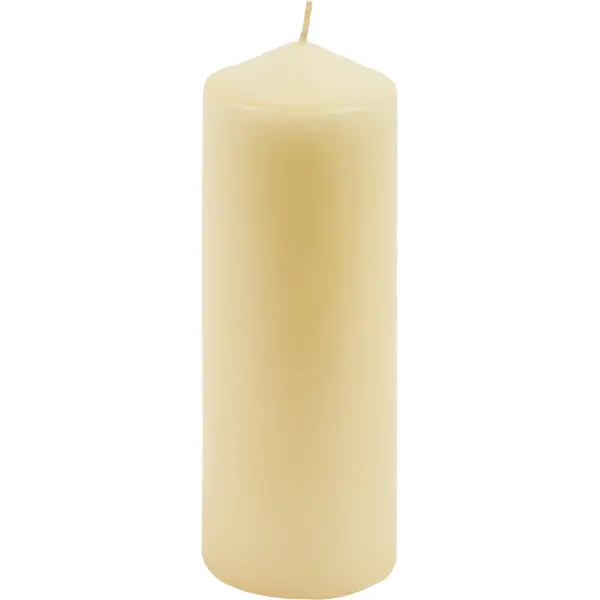 Свеча-столбик 70x210 мм цвет бежевый свеча столбик белая 6x14 см