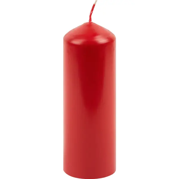 Свеча-столбик 70x210 мм цвет красный свеча столбик рустик 60x160 мм красный