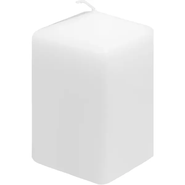 фото Свеча столбик белая 6x11 см без бренда