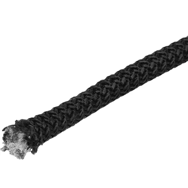 Веревка полипропиленовая 10 мм цвет черный, 10 м/уп. плетеный хвост с резинкой ручной работы черный плетеный хвост наращивание термостойкого волокна хвоста для девочек