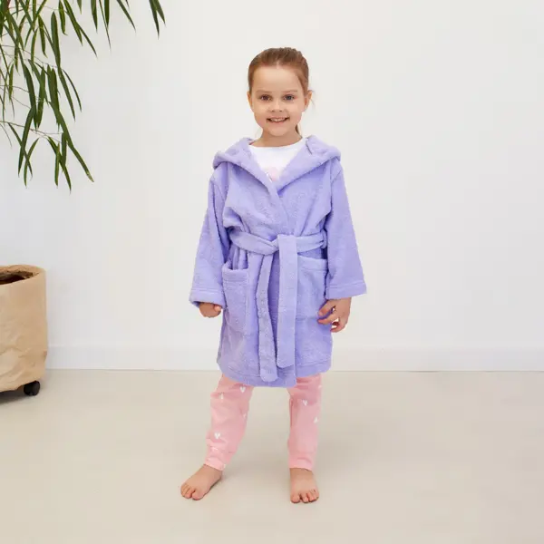 Банный халат Экономь и я 7813879 размер детский цвет фиолетовый по цене  1279 ₽/шт. купить в Тольятти в интернет-магазине Леруа Мерлен
