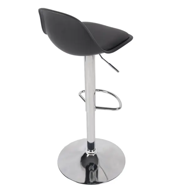 фото Сиденье для барного стула со спинкой delinia орлеан 43.5x26 см цвет чёрный