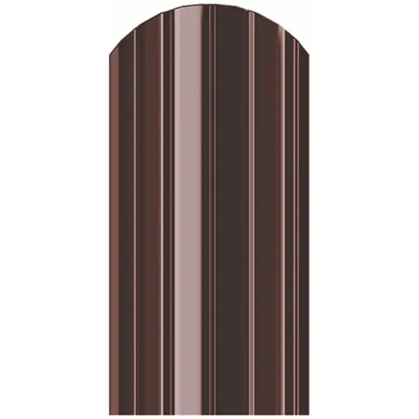 фото Штакетник 105 мм 1.8 м коричневый без бренда