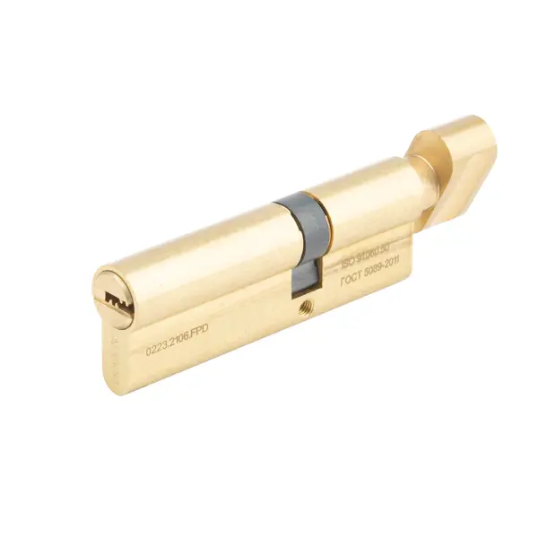 Цилиндр Apecs Pro, 55х35 мм, ключ/вертушка, цвет золото 24шт маникюр diy простой поддельный nials французский длинный миндаль золото линия ложные ногти