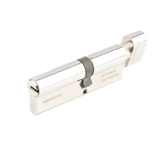 цилиндр apecs pro 50х40 мм ключ вертушка золото Цилиндр Apecs Pro, 50х40 мм, ключ/вертушка, цвет никель