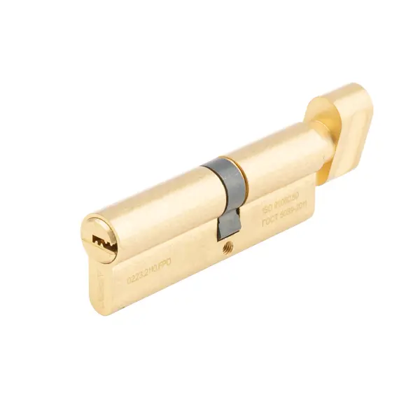 Цилиндр Apecs Pro, 50х40 мм, ключ/вертушка, цвет золото цилиндр apecs pro 55х35 мм ключ вертушка золото