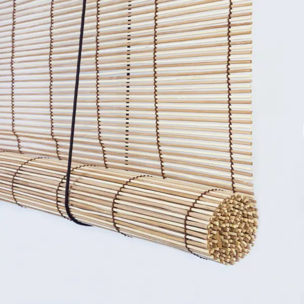 Рулонные шторы бамбуковые, 140 х 160 см, натур бамбук