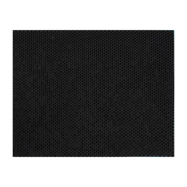 фото Коврик декоративный полипропилен сота 40x64 см цвет черный без бренда