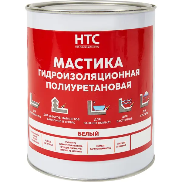 Мастика полиуретановая HTC 1000 г мастика гидроизоляционная полиуретановая htc 6 кг красный