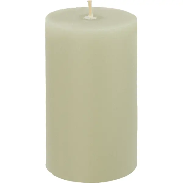 Свеча столбик Рустик светло-серая 11 см свеча шар рустик 6 см цвет светло серый