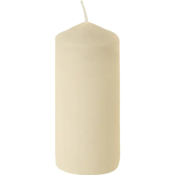 Свеча-столбик 50x120 мм цвет бежевый свеча цилиндр 4х12 см 15 ч белая
