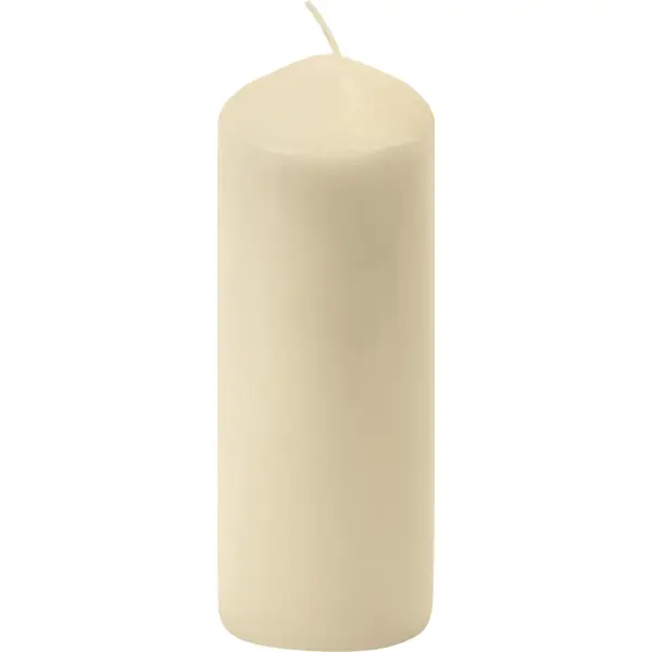 Свеча-столбик 60x170 мм цвет бежевый свеча столбик 60x170 мм белый