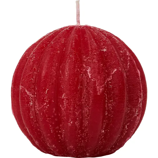 Свеча шар фигурный ø90 мм цвет красный
