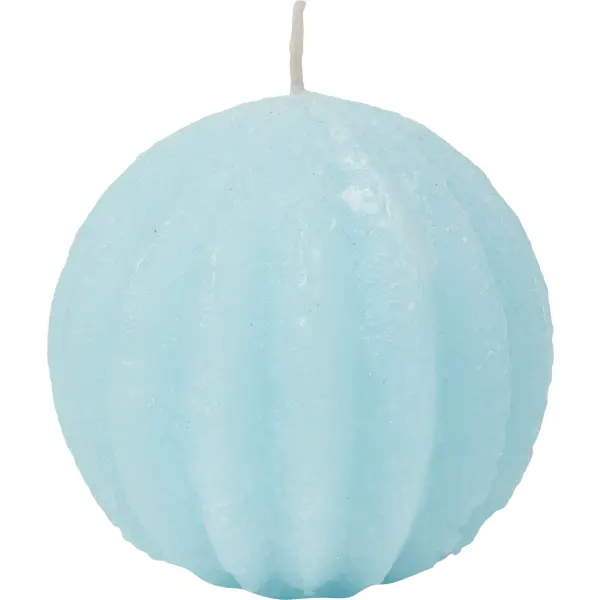 Свеча шар фигурный ø90 мм цвет голубой свеча шар фигурный ø90 мм голубой