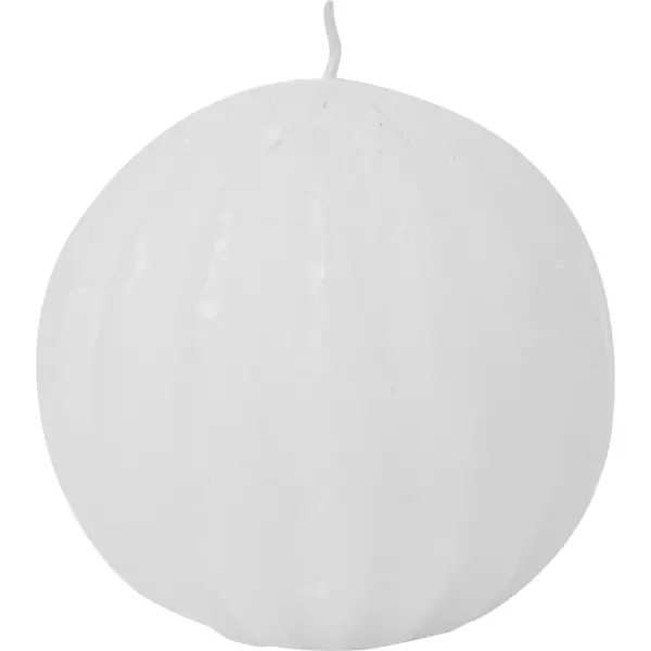Свеча шар фигурный ø90 мм цвет белый