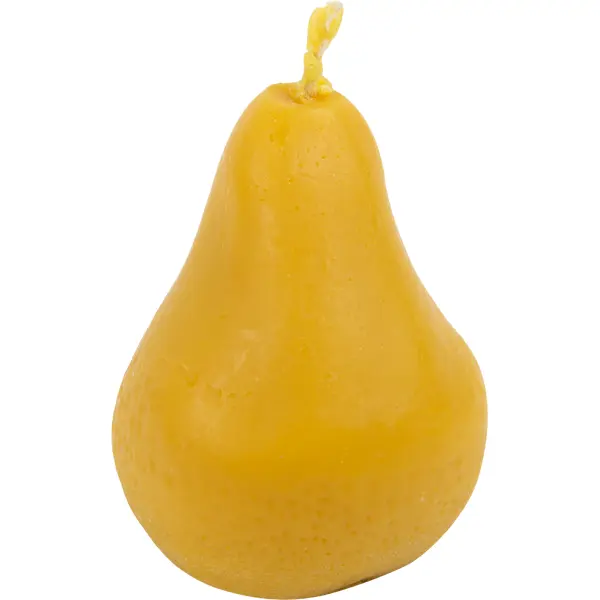 фото Свеча формовая груша желтая 7 см без бренда