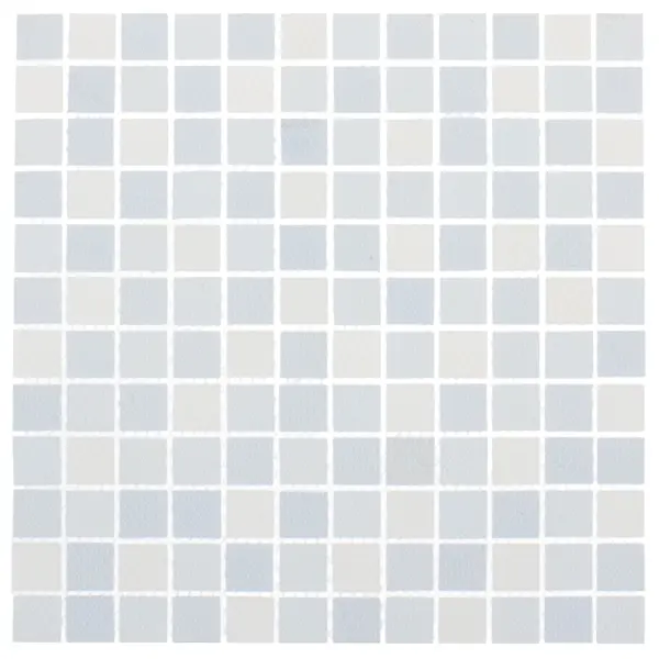 фото Мозаика artens shaker 30х30 см стекло цвет бело-голубой