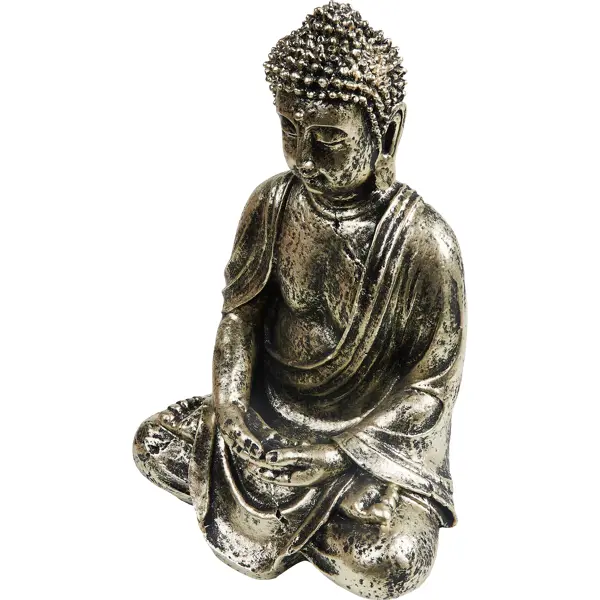 Фигура Будда винтажное золото гипс фигура зайчики серая гипс