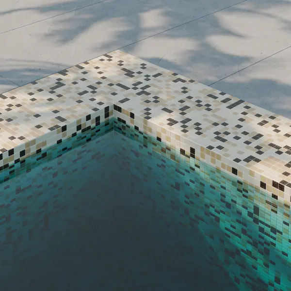 Мозаика стеклянная Artens Swam 32.7x32.7 см цвет бежево-коричневый