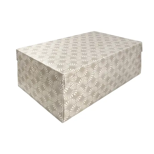 Коробка для хранения Ливистона 02 33x20x13 см полипропилен коричнево-белый органайзер для таблеток для путешествий еженедельная коробка для таблеток