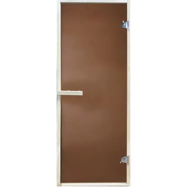 Дверь для сауны с магнитным замком 1890x690 мм матовая