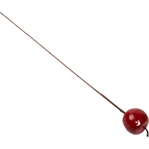 Штекер декоративный Яблоко пластик красный 10x60 см штекер лягушка 7х13 см пластик металл y4 8081