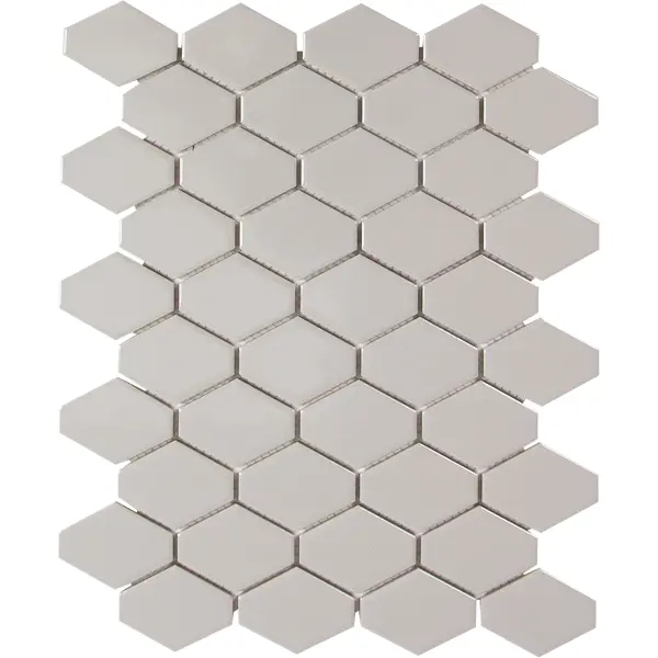 фото Мозаика фарфоровая artens flake 27.9x33.8 см цвет серый