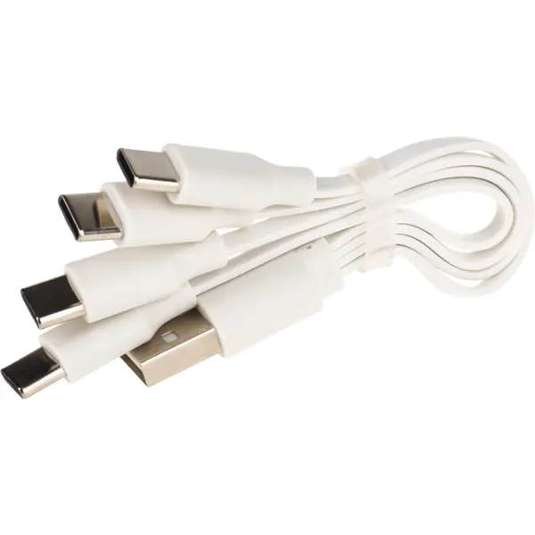 Кабель Duwi USB-Type-C 0.125 м цвет белый кабель для единовременной зарядки 2 аккумуляторов duwi