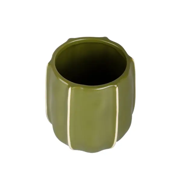 фото Стакан для зубных щеток аквалиния агава керамика цвет зеленый