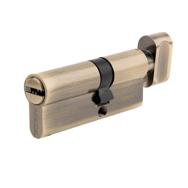 Цилиндр для замка с ключом 35x45 мм цвет бронза цилиндр ax100 70 35х35 мм ключ ключ бронза