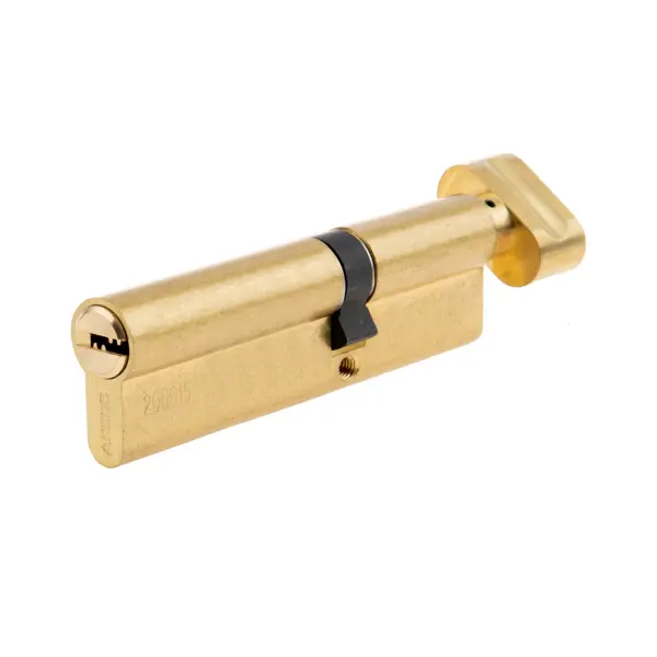 Цилиндр Apecs Pro, 60х45 мм, ключ/вертушка, цвет золото замок врезной магнитный apecs 5300 m g золото