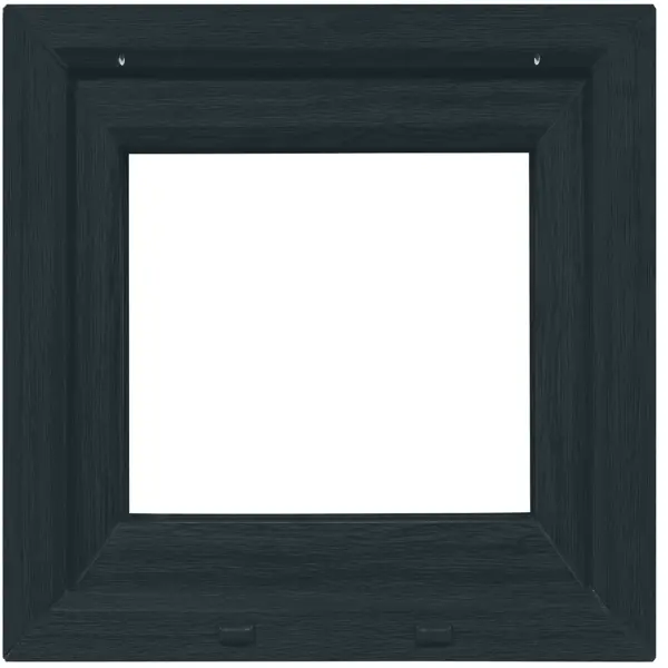 Пластиковое окно ПВХ VEKA одностворчатое 60x60 мм (ВxШ) однокамерный стеклопакет цвет белый/серый антрацит окно деревянное одностворчатое сосна 460х470 мм вхш поворотное однокамерный стеклопакет натуральный