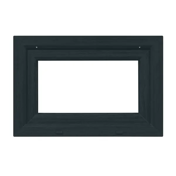 Пластиковое окно-фрамуга ПВХ VEKA одностворчатое 47x70 мм (ВxШ) однокамерный стеклопакет цвет белый/серый антрацит