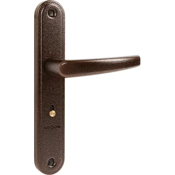 Ручка дверная входная на планке 4131 Вега антик ручка локри без ключа с фиксатором 891 r вкср хром