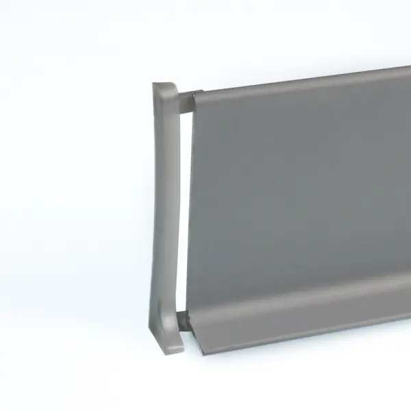 фото Заглушка для плинтуса левая и правая «серебро», высота 60 мм, 2 шт. без бренда