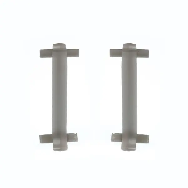 Соединитель для плинтуса «Серебро», высота 60 мм, 2 шт. угол для плинтуса внутренний серебро высота 60 мм 2 шт